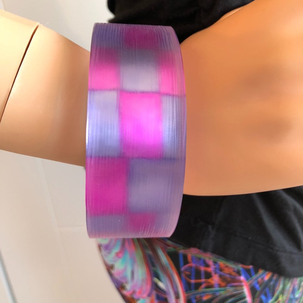 Checkered Lucite bracelet